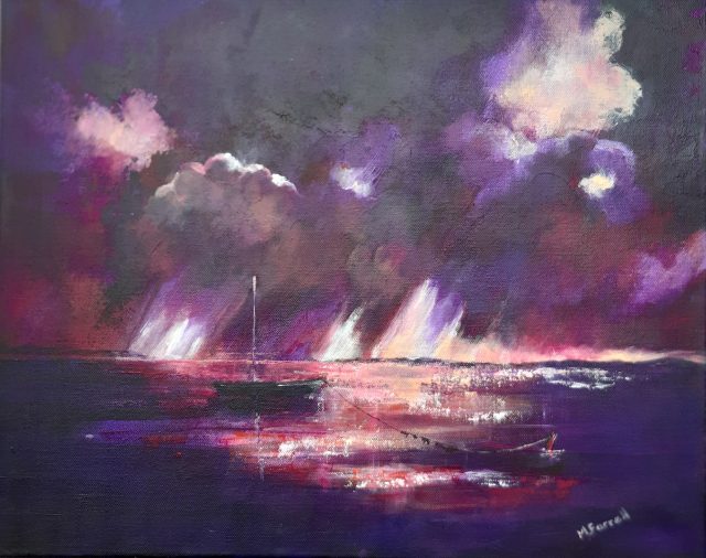 Afloat painting part of the Dramatic Skies and the Seascape collections